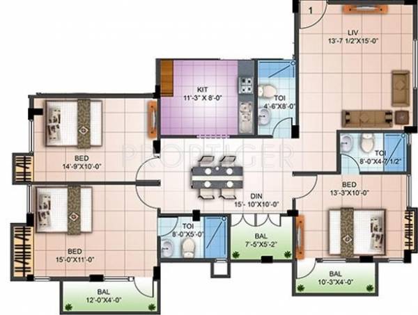 Land Thyme (3BHK+3T (1,502 sq ft) 1502 sq ft) Land Thyme (3BHK+3T (1,502 sq ft) 1502 sq ft)