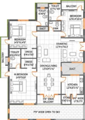 UMA Parkview Apartments (3BHK+3T (2,808 sq ft) 2808 sq ft) UMA Parkview Apartments (3BHK+3T (2,808 sq ft) 2808 sq ft)