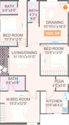 Legend Jagannath (3BHK+3T (1,600 sq ft) Pooja Room 1600 sq ft) Legend Jagannath (3BHK+3T (1,600 sq ft) Pooja Room 1600 sq ft)