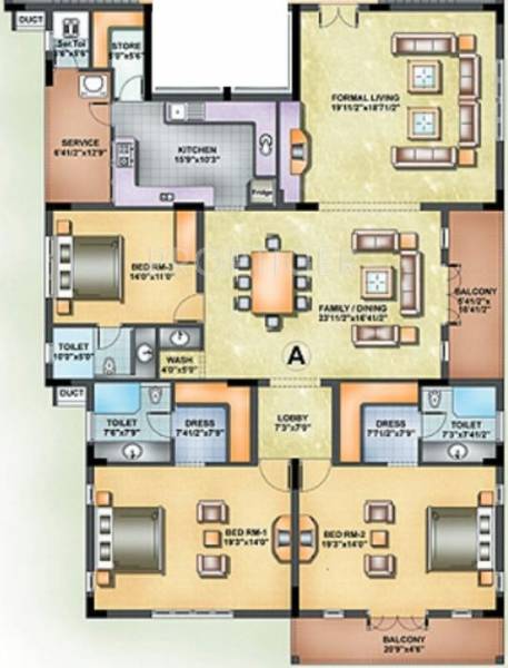 KGS Vrudhi (3BHK+3T (3,360 sq ft) 3360 sq ft)