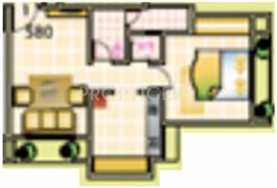 Aakar Residency (1BHK+1T (585 sq ft) 585 sq ft)