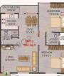 i1 Siri Indus (2BHK+2T (1,025 sq ft) 1025 sq ft)