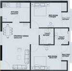 Satya Malwa Heights (2BHK+2T (971 sq ft) 971 sq ft)