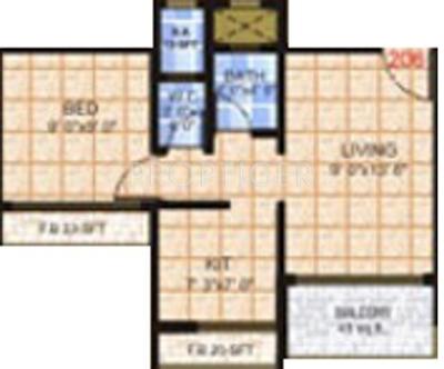 Patel Nilkanth Heights (1BHK+1T (650 sq ft) 650 sq ft)