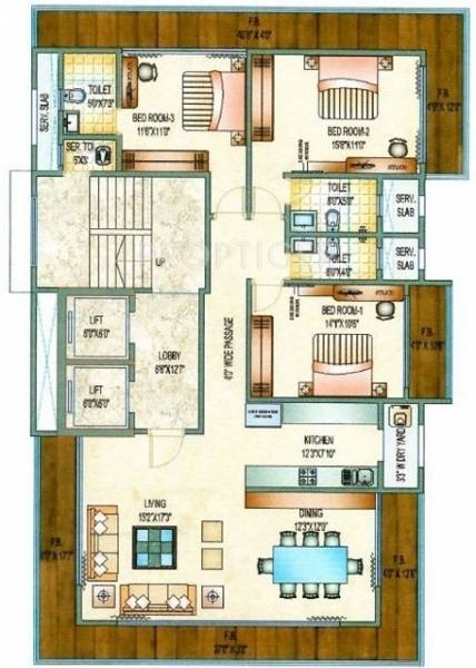 Morya Moheni (3BHK+3T (2,250 sq ft) 2250 sq ft)