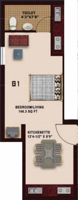Nathans Templeton (1BHK+1T (380 sq ft) 380 sq ft) Nathans Templeton (1BHK+1T (380 sq ft) 380 sq ft)