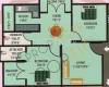Nishitas Planet Pride Floor Plan (2BHK+2T)