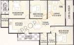 Floor Plan (3BHK+3T) Nishitas SV Heights Floor Plan (3BHK+3T)