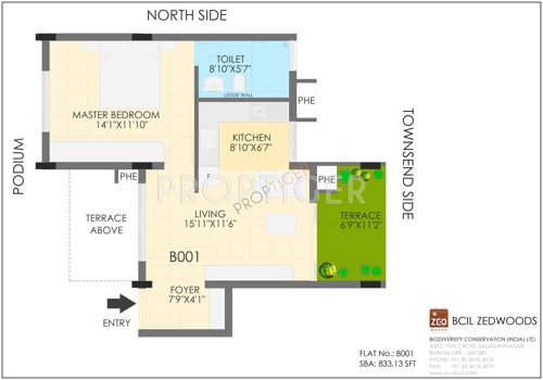 ZED Woods (1BHK+1T (833 sq ft) 833 sq ft) ZED Woods (1BHK+1T (833 sq ft) 833 sq ft)
