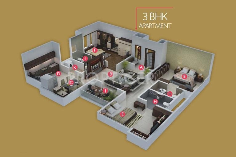 Pristine Royale (3BHK+3T (1,694 sq ft) 1694 sq ft) Pristine Royale (3BHK+3T (1,694 sq ft) 1694 sq ft)