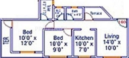 Adiraj Jeenaam Adiraj Ascent (2BHK+1T (585 sq ft) 585 sq ft)