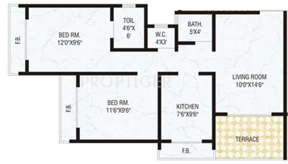 Today Galaxy (2BHK+2T (1,000 sq ft) 1000 sq ft)