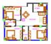 Goldwin Group Goldwin Sparsha Floor Plan (3BHK+3T)