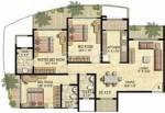 Floor Plan (3BHK+3T) Ekta World Imperial Residency Floor Plan (3BHK+3T)
