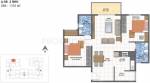 Century Saras (2BHK+2T (1,105 sq ft) 1105 sq ft)