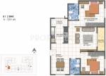 Century Saras (2BHK+2T (1,251 sq ft) 1251 sq ft)
