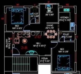 United Edifice Apartments (3BHK+2T (1,134 sq ft)   Pooja Room 1134 sq ft)