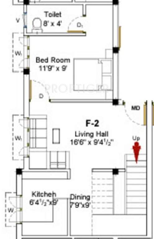 Ourhomes The Venus (2BHK+2T (1,058 sq ft) 1058 sq ft)