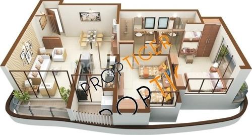 Tanvi Eminence II (1BHK+1T (782 sq ft) 782 sq ft)