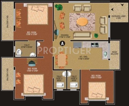 Harihar Gokul Park (3BHK+3T (1,390 sq ft) 1390 sq ft)