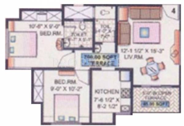 Shree Prastha (2BHK+2T (760 sq ft) 760 sq ft)