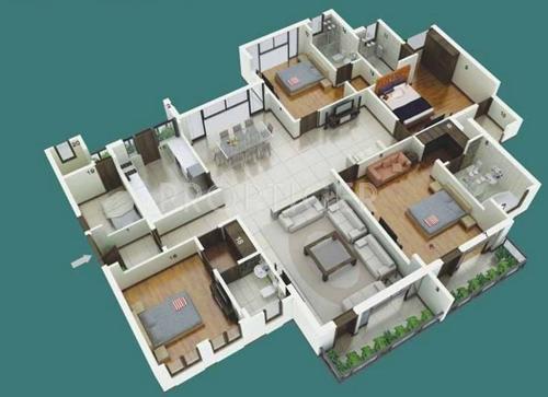 Jaypee The Castille II (4BHK+4T (3,000 sq ft) 3000 sq ft)