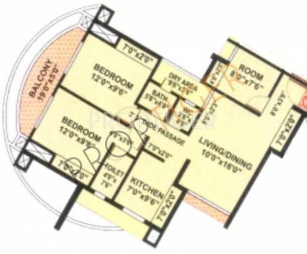 Rutu Tower (2BHK+2T (900 sq ft) 900 sq ft)