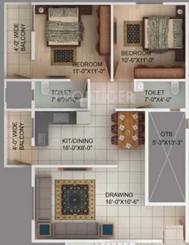 Green Aman Medows (2BHK+2T (1,075 sq ft) 1075 sq ft) Green Aman Medows (2BHK+2T (1,075 sq ft) 1075 sq ft)