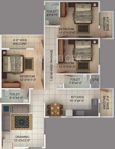 Green Aman Medows (3BHK+3T (1,350 sq ft) 1350 sq ft) Green Aman Medows (3BHK+3T (1,350 sq ft) 1350 sq ft)