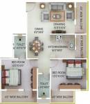 Green Amans Symphony (2BHK+2T (1,075 sq ft) 1075 sq ft) Green Amans Symphony (2BHK+2T (1,075 sq ft) 1075 sq ft)