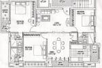 Floor Plan (3BHK+3T + Study Room) Sidharth Viswa Leela Floor Plan (3BHK+3T + Study Room)
