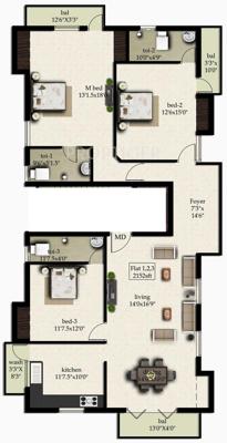 India Sai Rudhra (3BHK+3T (2,152 sq ft) 2152 sq ft)