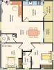 Shri Krishna Royale (2BHK+2T (1,053 sq ft) 1053 sq ft)