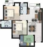Ansal Santushti Enclave (2BHK+2T (1,034 sq ft) 1034 sq ft)