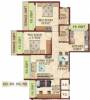 C J Group Harmony II Floor Plan (3BHK+3T)