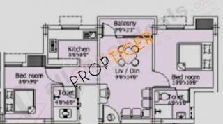 Malles Anugraha (2BHK+2T (700 sq ft) 700 sq ft)