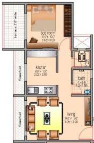 Victory Victory Aura (1BHK+1T (724 sq ft) 724 sq ft)