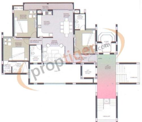 Samiah Melrose Avenue (3BHK+3T (1,650 sq ft) 1650 sq ft)