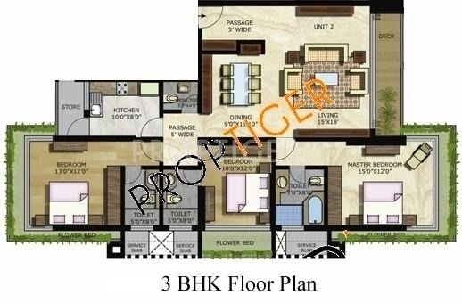 Lodha Aria (3BHK+3T (2,079 sq ft) 2079 sq ft)