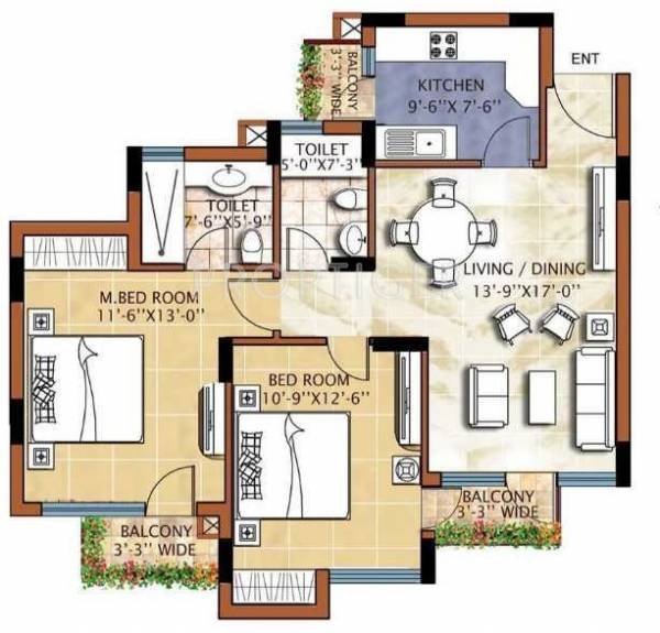 Omaxe Grand (2BHK+2T (1,110 sq ft) 1110 sq ft) Omaxe Grand (2BHK+2T (1,110 sq ft) 1110 sq ft)