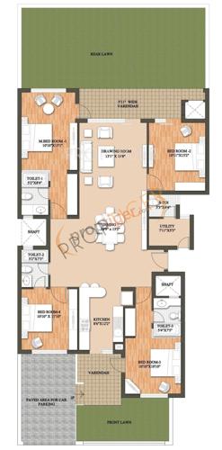 Raheja Revanta (4BHK+4T (3,400 sq ft) 3400 sq ft)