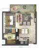 Wave Wave City Center (2BHK+2T (802 sq ft) 802 sq ft)
