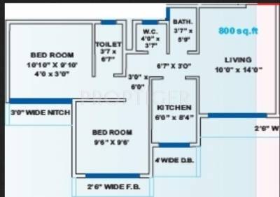 Mpatankar Shramik Residency (2BHK+2T (800 sq ft) 800 sq ft)