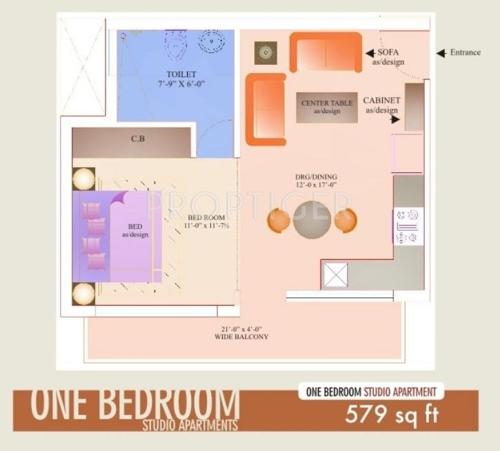 Bhakti Shiva Enclave (1BHK+1T (579 sq ft) 579 sq ft)