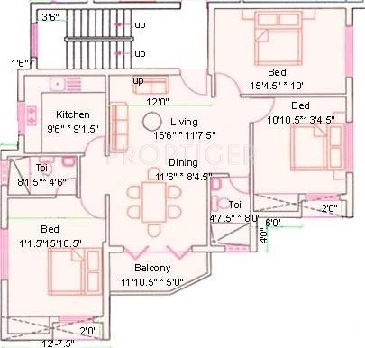 Golden Golden Blossom (3BHK+2T (1,365 sq ft) 1365 sq ft) Golden Golden Blossom (3BHK+2T (1,365 sq ft) 1365 sq ft)