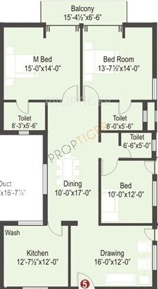 GK Bella Vista (3BHK+3T (1,966 sq ft) 1966 sq ft)