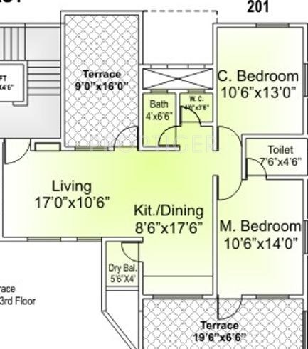Sanjeevani Amaltaash (2BHK+2T (1,088 sq ft) 1088 sq ft)