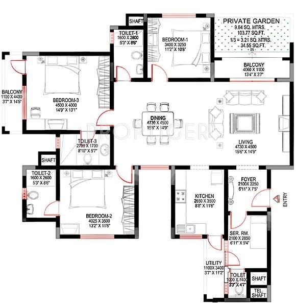 Sobha Suncrest (3BHK+4T (2,225 sq ft) Servant Room 2225 sq ft) Sobha Suncrest (3BHK+4T (2,225 sq ft) Servant Room 2225 sq ft)
