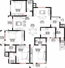 Sobha Suncrest (4BHK+5T (2,762 sq ft)   Servant Room 2762 sq ft)