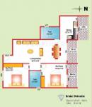 Kristal Dolomite (2BHK+2T (1,318 sq ft) 1318 sq ft)